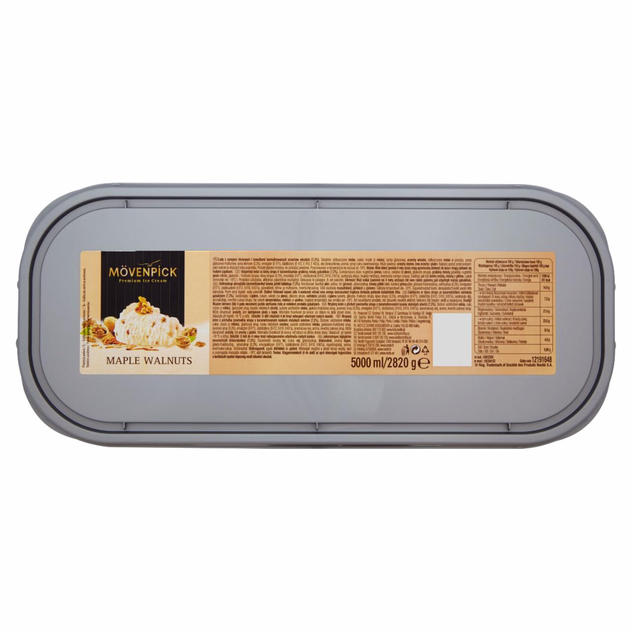 Zdjęcia - Mövenpick Lody z syropem klonowym i kawałkami karmelizowanych orzechów włoskich 5000 ml
