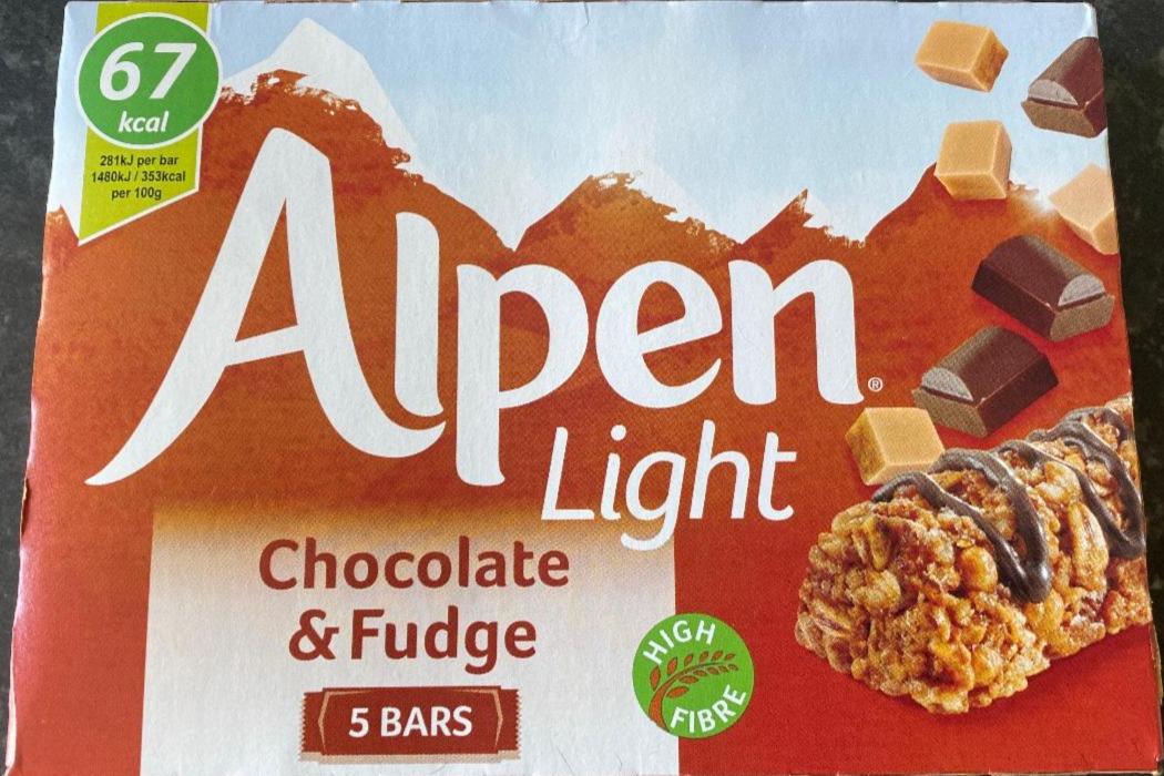 Zdjęcia - Alpen Light Chocolate & Fudge Bars