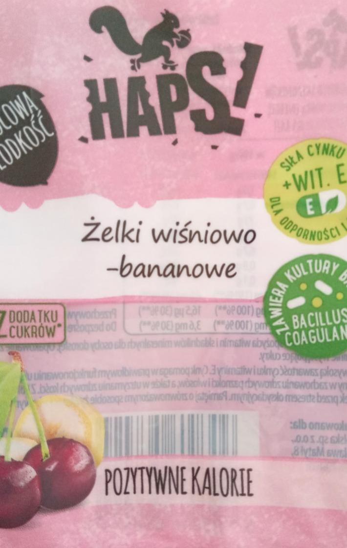 Zdjęcia - Haps żelki Wiśniowo bananowe