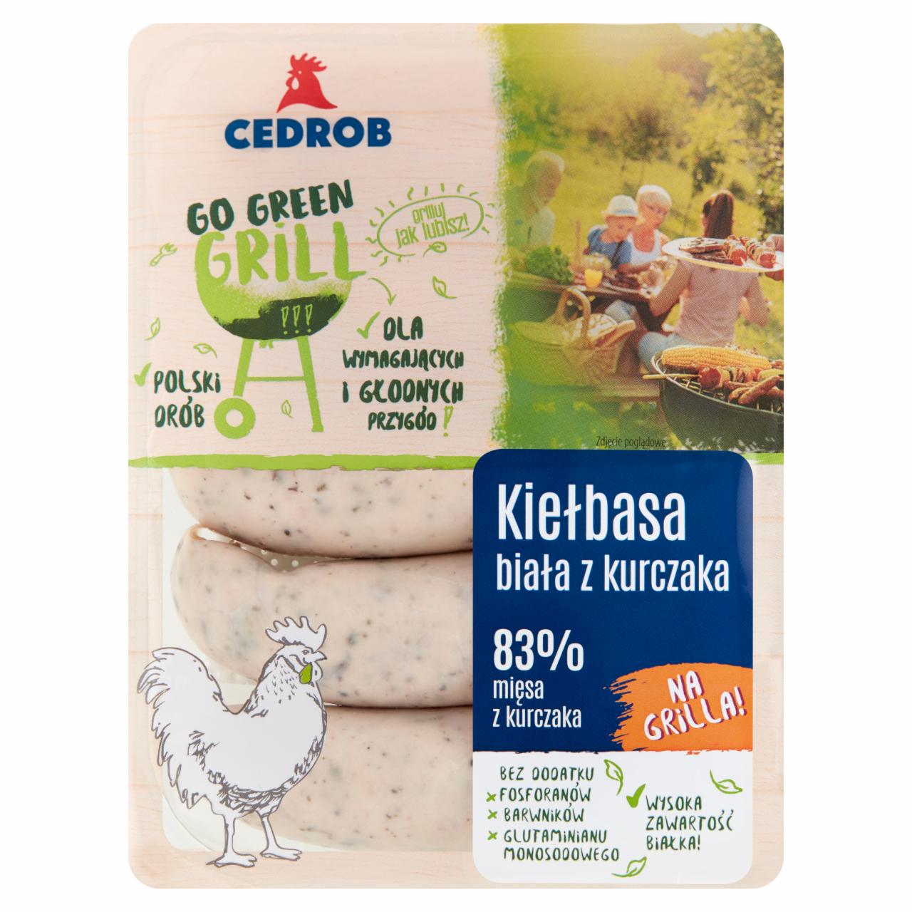 Zdjęcia - Cedrob Go Green Grill Kiełbasa biała z kurczaka 430 g