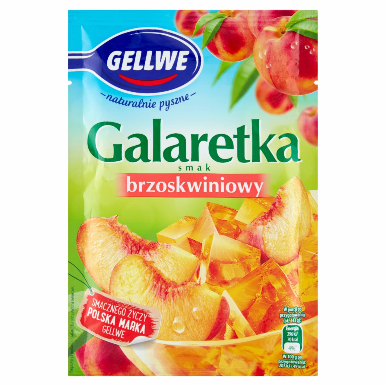 Zdjęcia - Gellwe Galaretka smak brzoskwiniowy 72 g