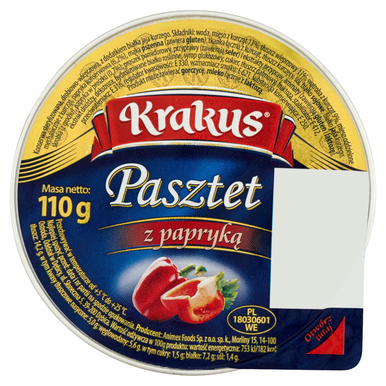 Zdjęcia - Krakus Pasztet z papryką 110 g