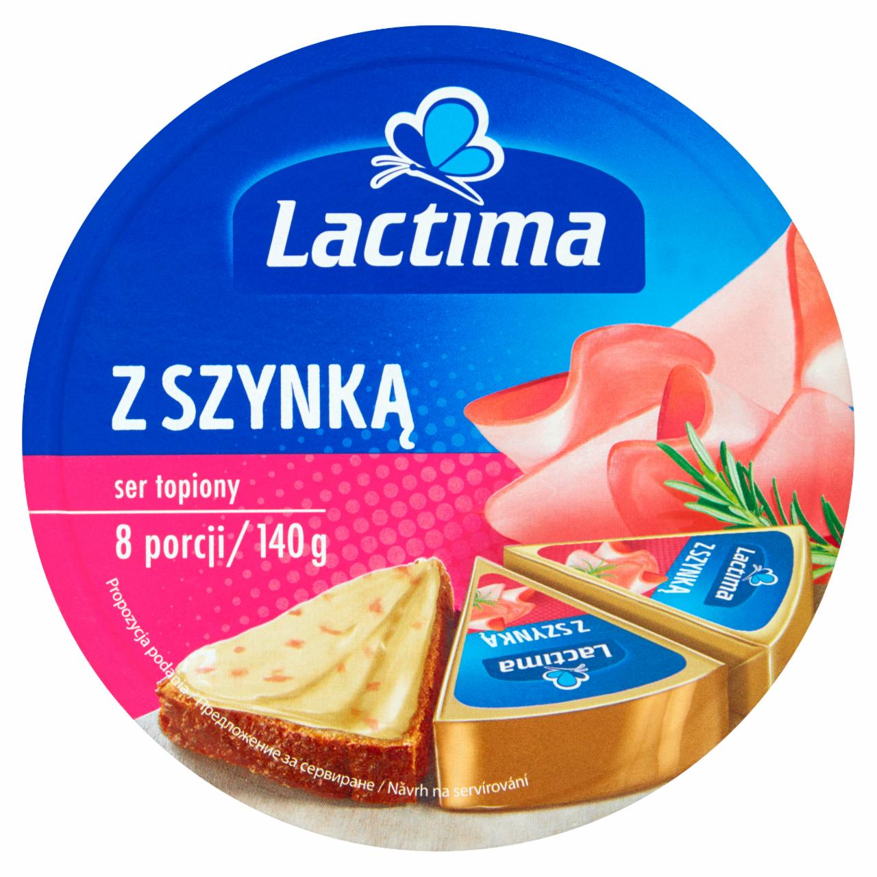 Zdjęcia - Lactima Ser topiony z szynką 140 g (8 x 17,5 g)