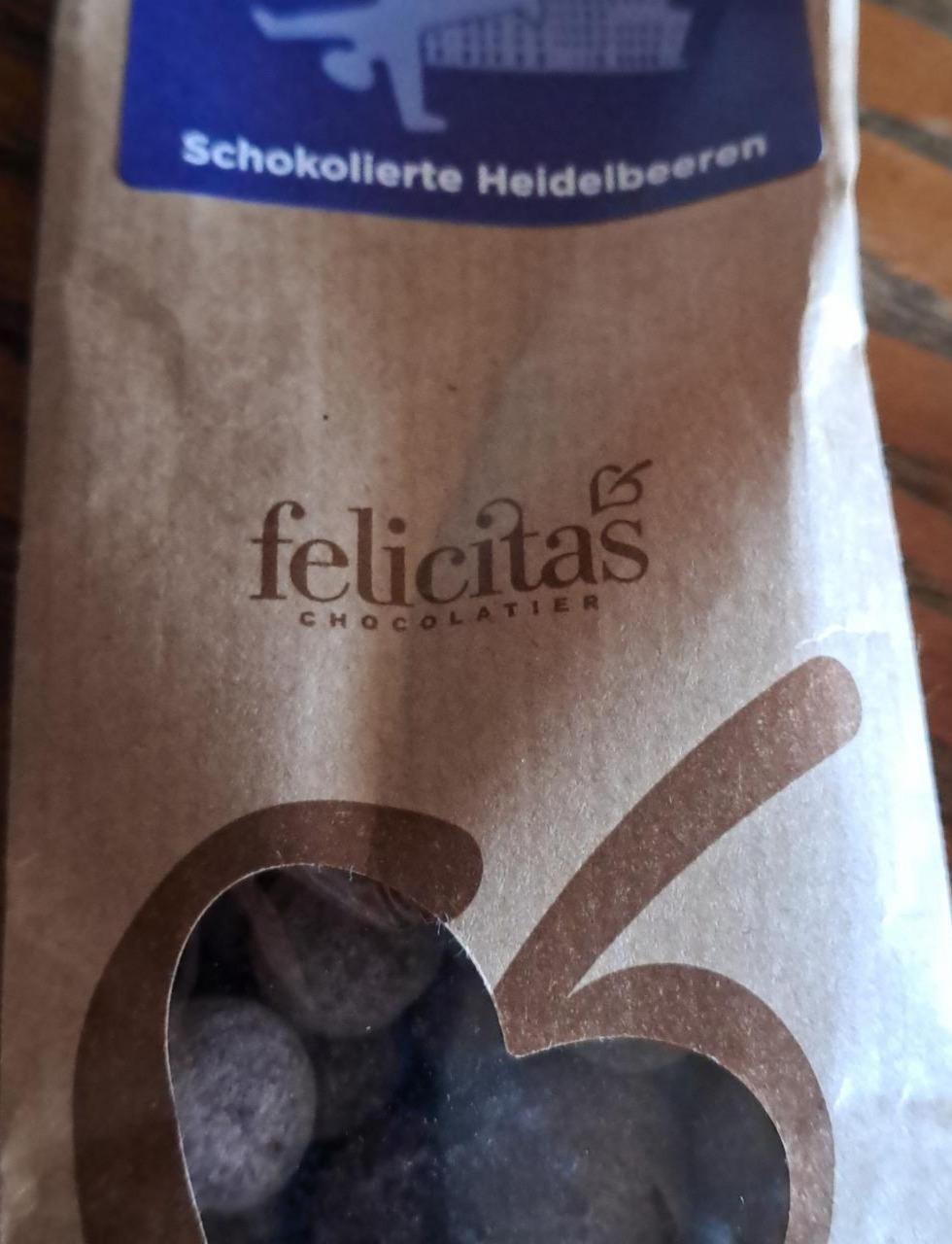 Zdjęcia - Schokolierte heidelbeeren in zarbitterschokolade Felicitas