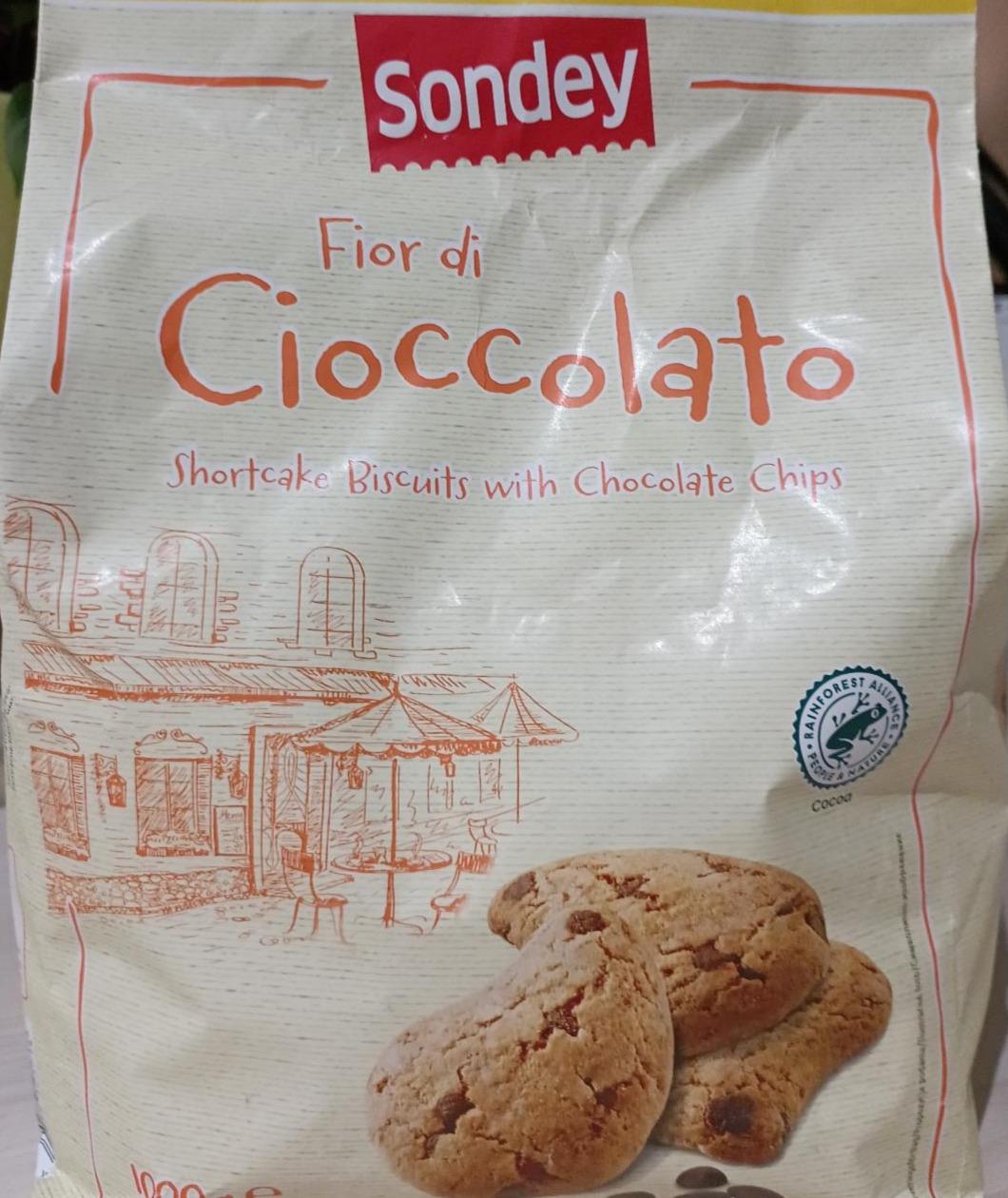 Zdjęcia - Fior di Cioccolato - kruche ciasteczka z kawałkami czekolady Sondey