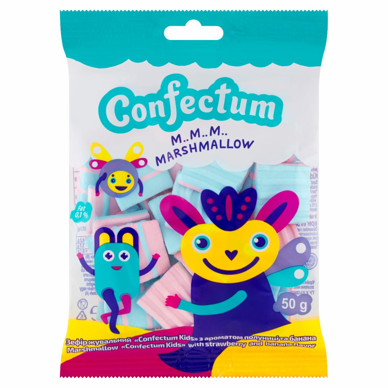 Zdjęcia - Confectum Kids Pianki o smaku truskawkowym i bananowym 50 g