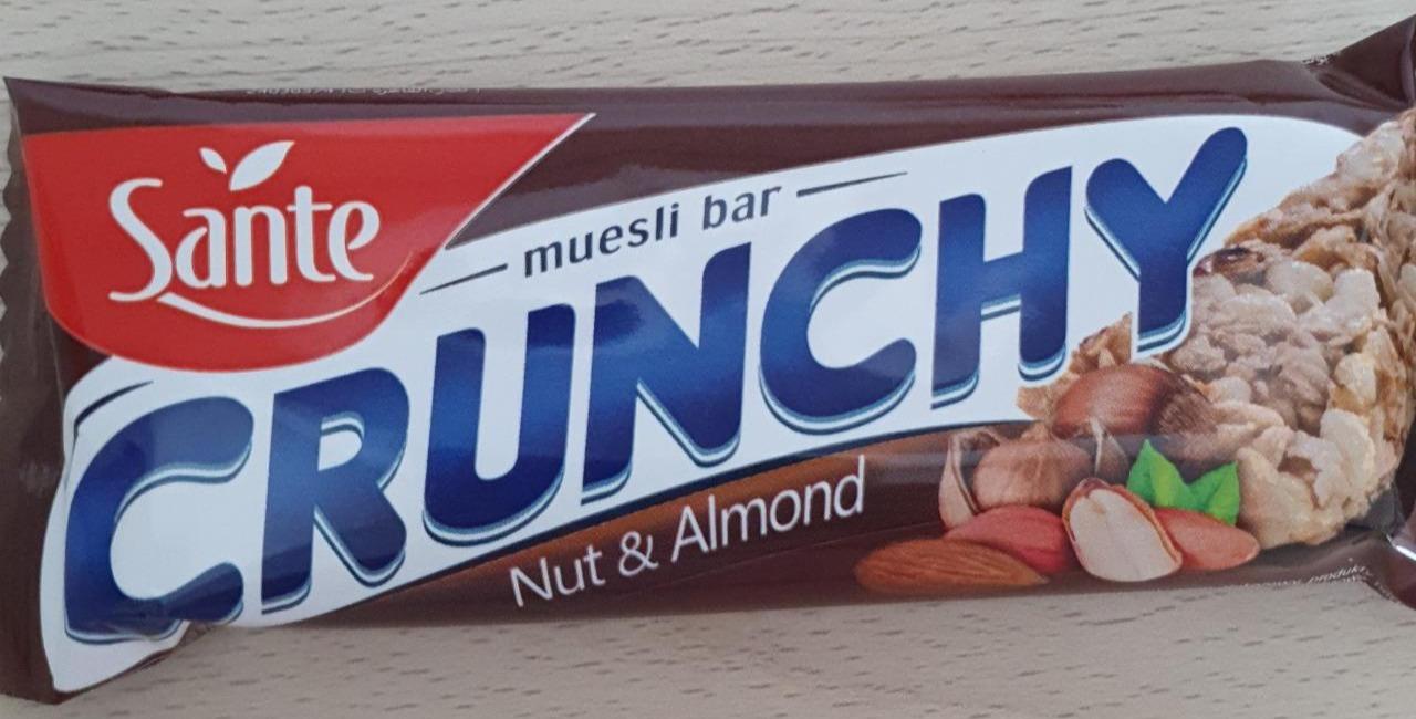 Zdjęcia - Crunchy muesli bar Nut & Almond Sante