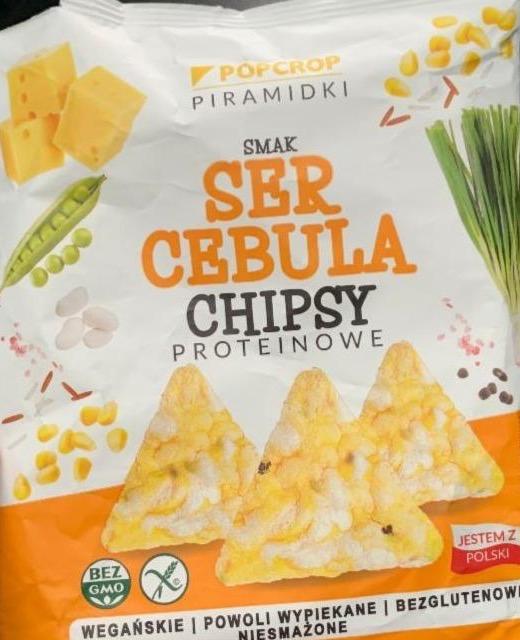 Zdjęcia - Chipsy proteinowe piramidki smak ser cebula Popcrop