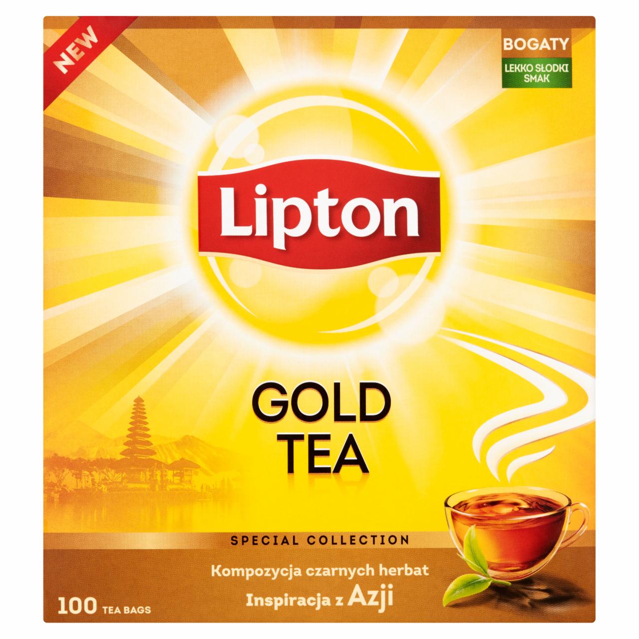 Zdjęcia - Lipton Gold Herbata czarna 150 g (100 torebek)