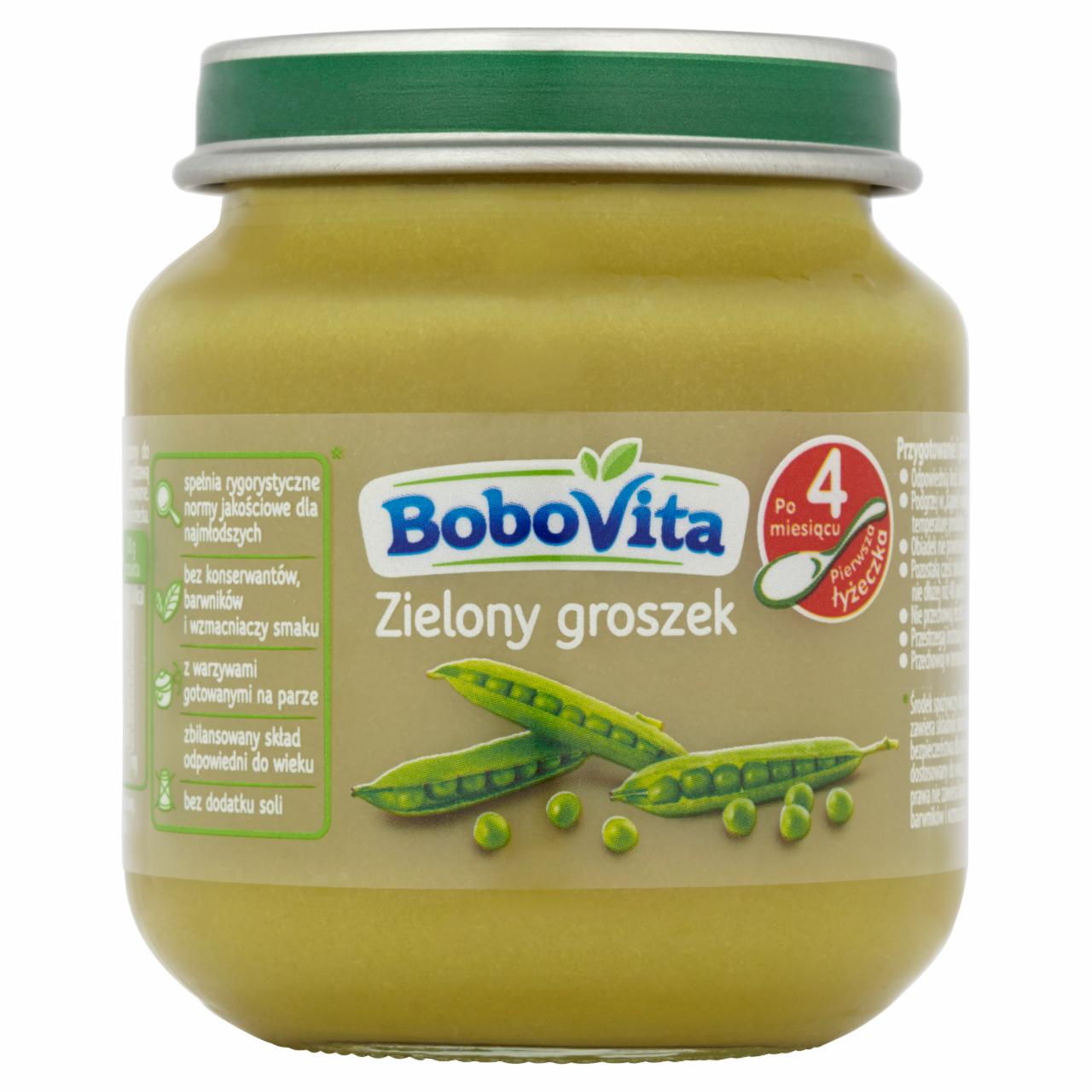 Zdjęcia - BoboVita Zielony groszek po 4 miesiącu 125 g