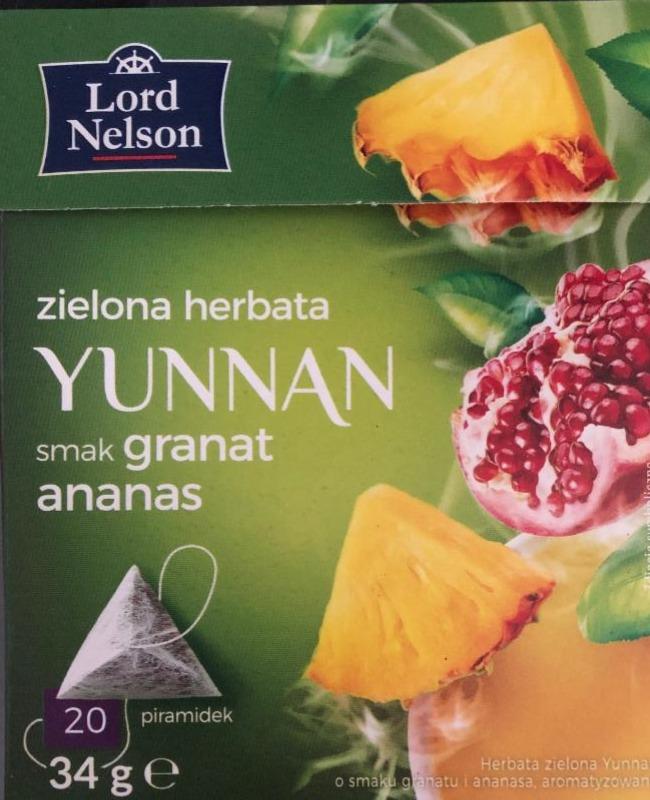 Zdjęcia - Zielona herbata Yunnan granat ananas Lord Nelson