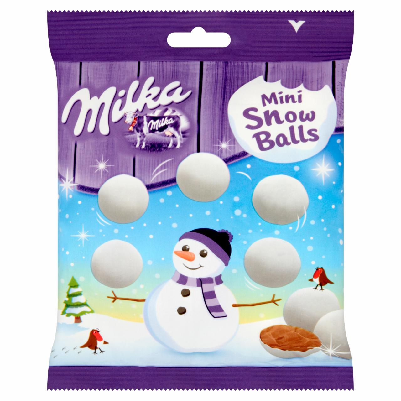 Zdjęcia - Milka Mini Snow Balls Czekolada mleczna z mleka alpejskiego 100 g