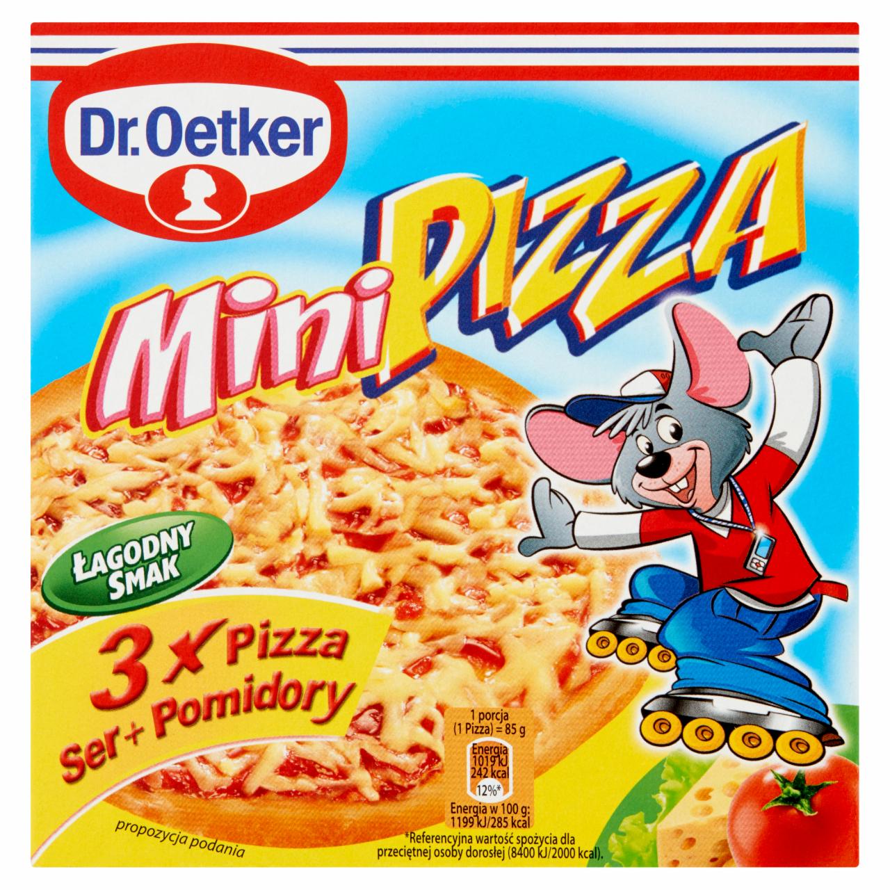 Zdjęcia - Dr. Oetker Mini pizza ser + pomidory 255 g (3 sztuki)