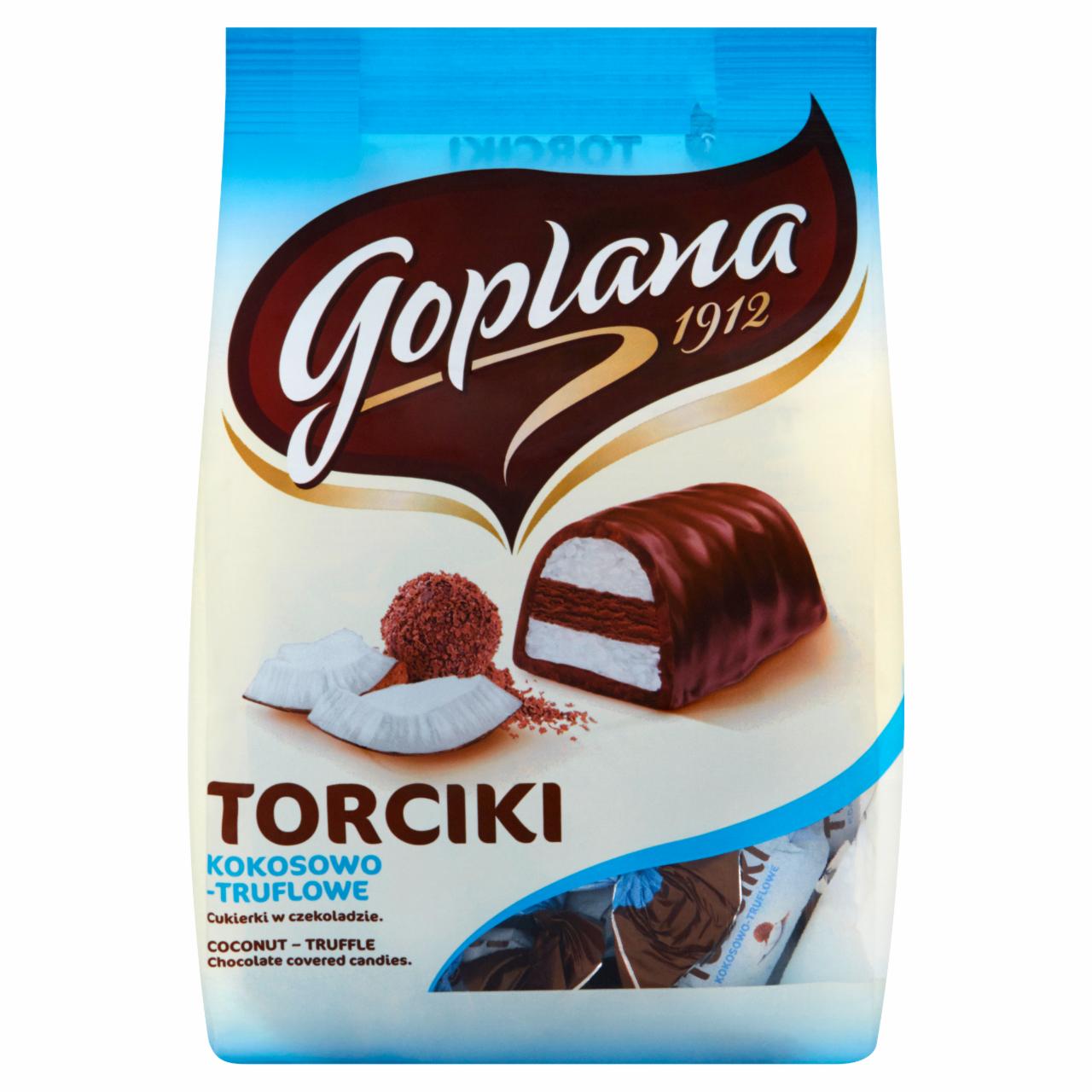 Zdjęcia - Goplana Torciki kokosowo-truflowe Cukierki w czekoladzie 256 g