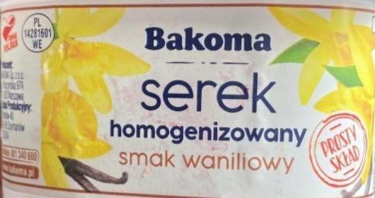Zdjęcia - Serek homogenizowany smak waniliowy Bakoma