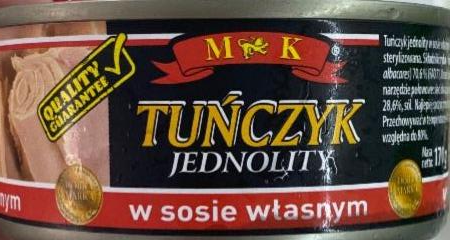 Zdjęcia - MK Tuńczyk kawałki w sosie własnym 170 g