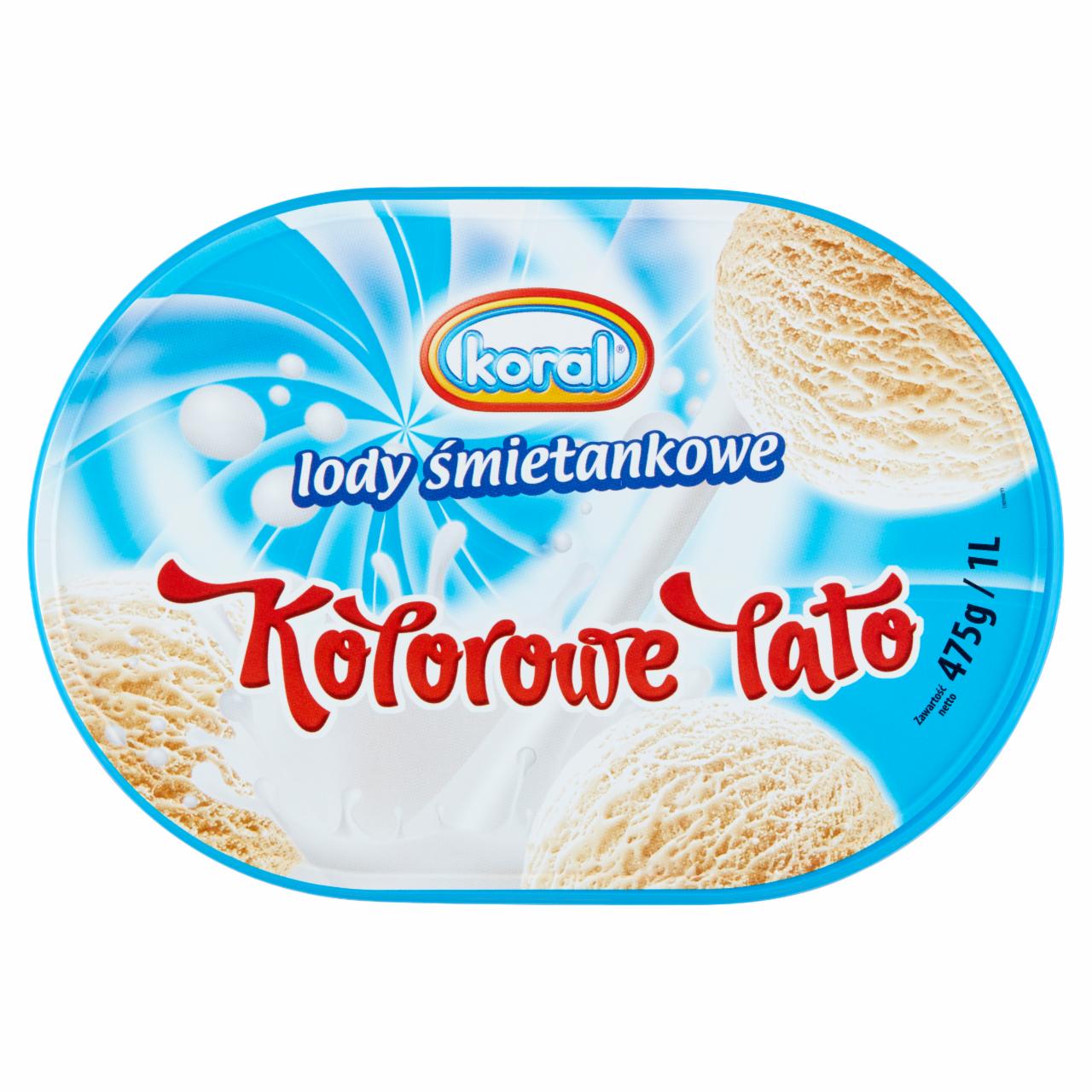 Zdjęcia - Koral Kolorowe lato Lody śmietankowe 1 l