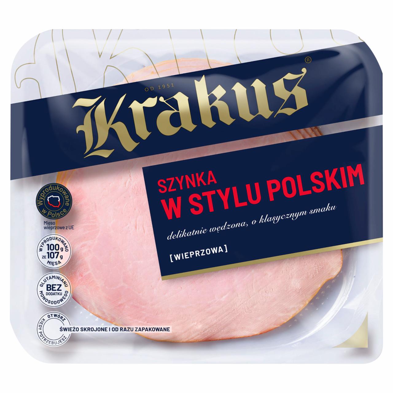 Zdjęcia - Krakus Szynka w stylu polskim wieprzowa 140 g