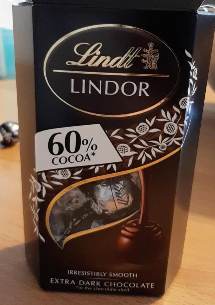 Zdjęcia - Lindor Extra Dark Chocolate 60% cocoa Lindt