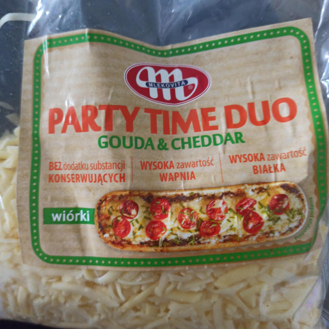 Zdjęcia - Party time Duo Gouda & Cheddar Mlekovita