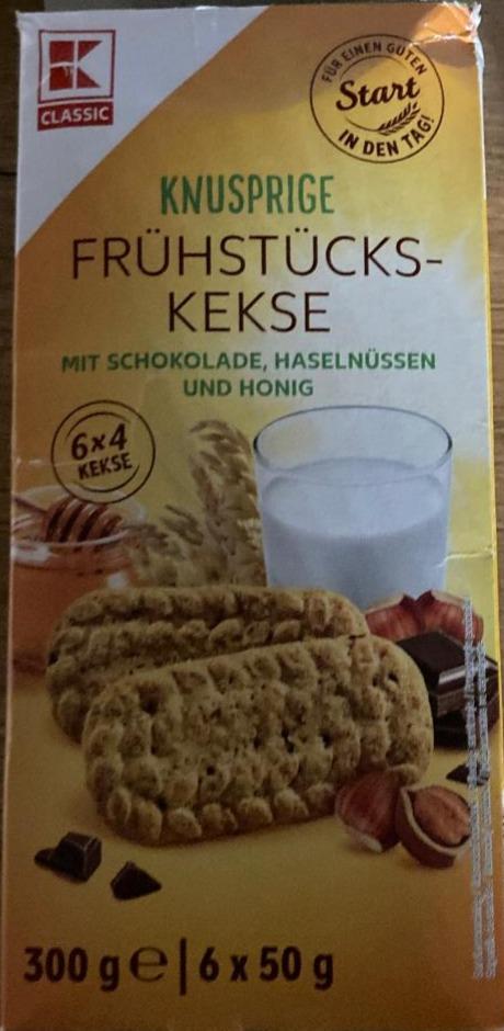 Zdjęcia - Knusprige Frühstücks-Kekse mit Schokolade Haselnüssen und Honig K-Classic