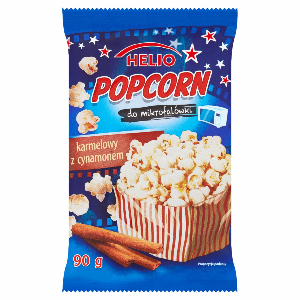 Zdjęcia - Helio Popcorn karmelowy z cynamonem do mikrofalówki 90 g