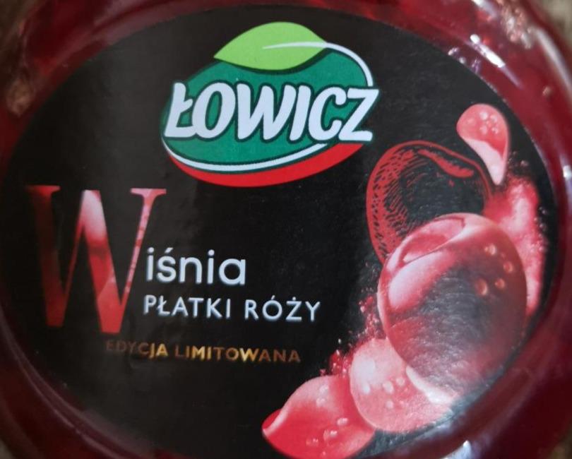 Zdjęcia - Dżem wiśnia płatki róży Łowicz 