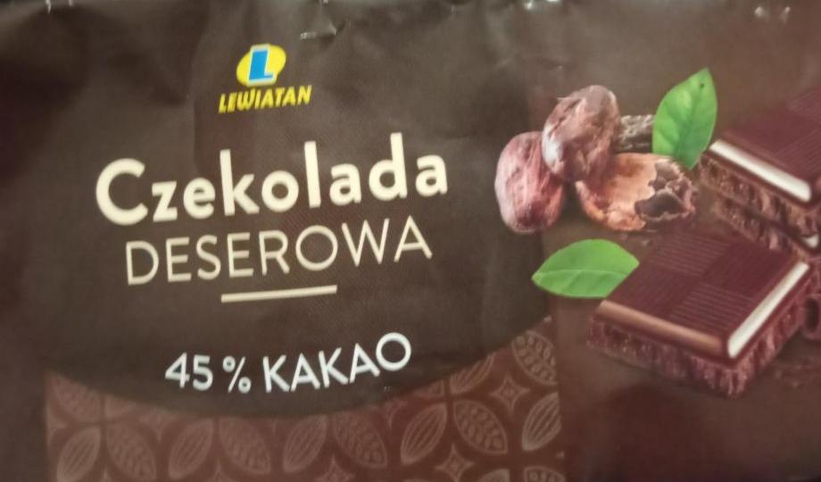 Zdjęcia - Czekolada deserowa 45% kakao Lewiatan