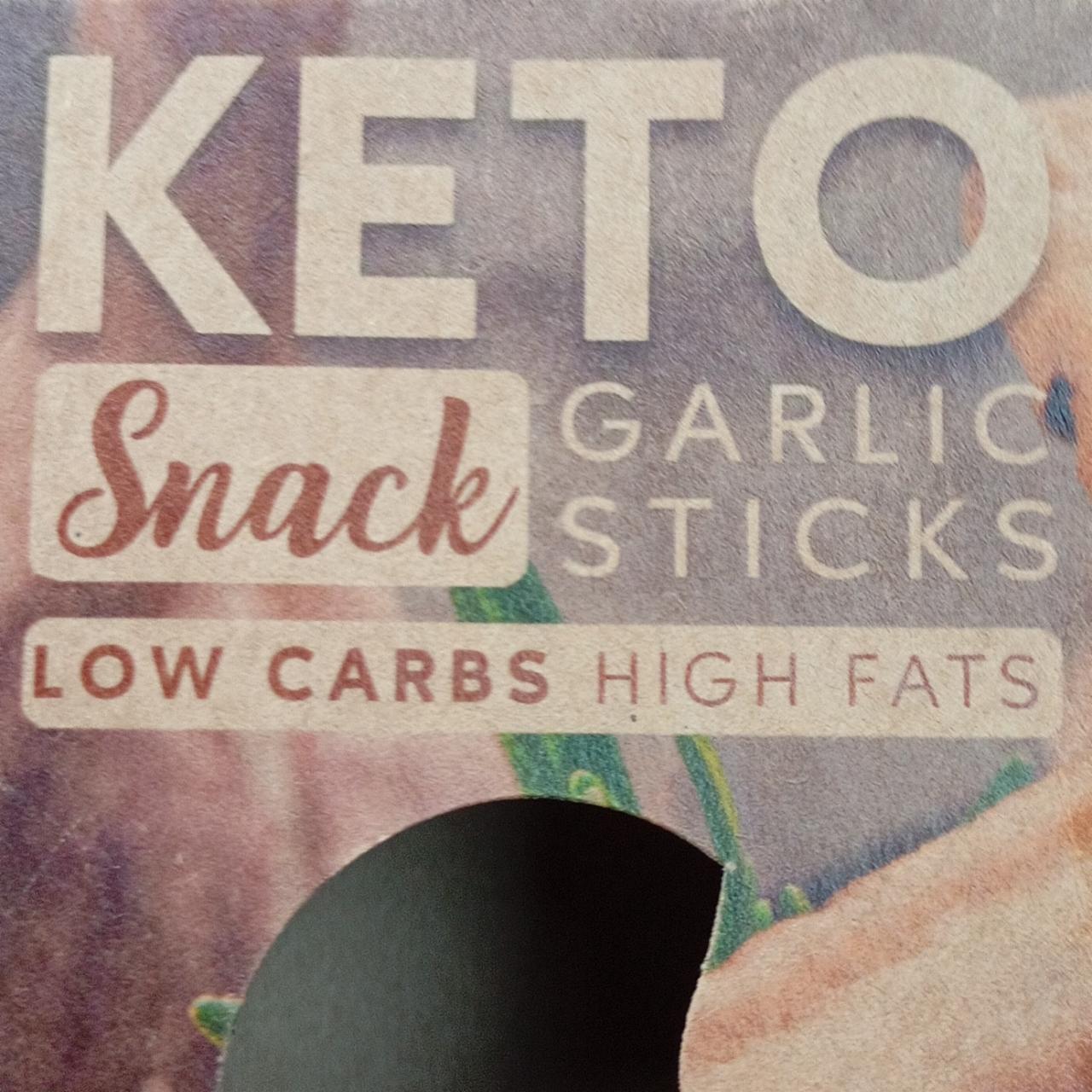 Zdjęcia - Keto garlic sticks snack Amix