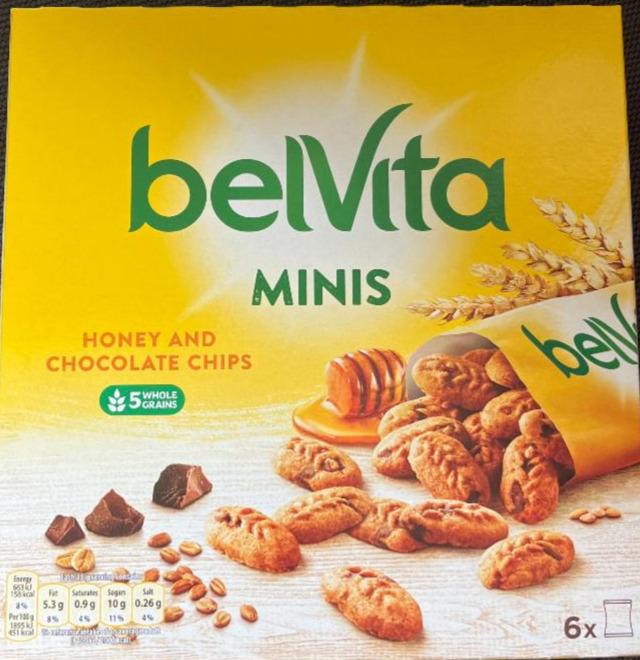 Zdjęcia - belvita minis honey and chocolate chips