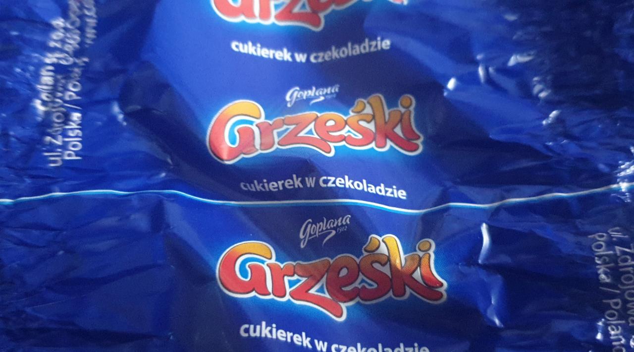 Zdjęcia - Grześki Cukierki o smaku orzechowym w czekoladzie mlecznej 1 kg