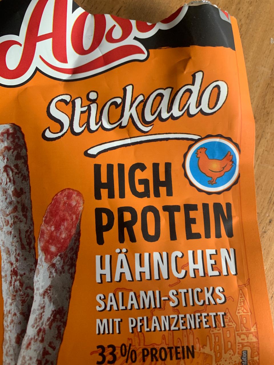 Zdjęcia - Stickado High Protein Hähnchen Salami Sticks Aoste