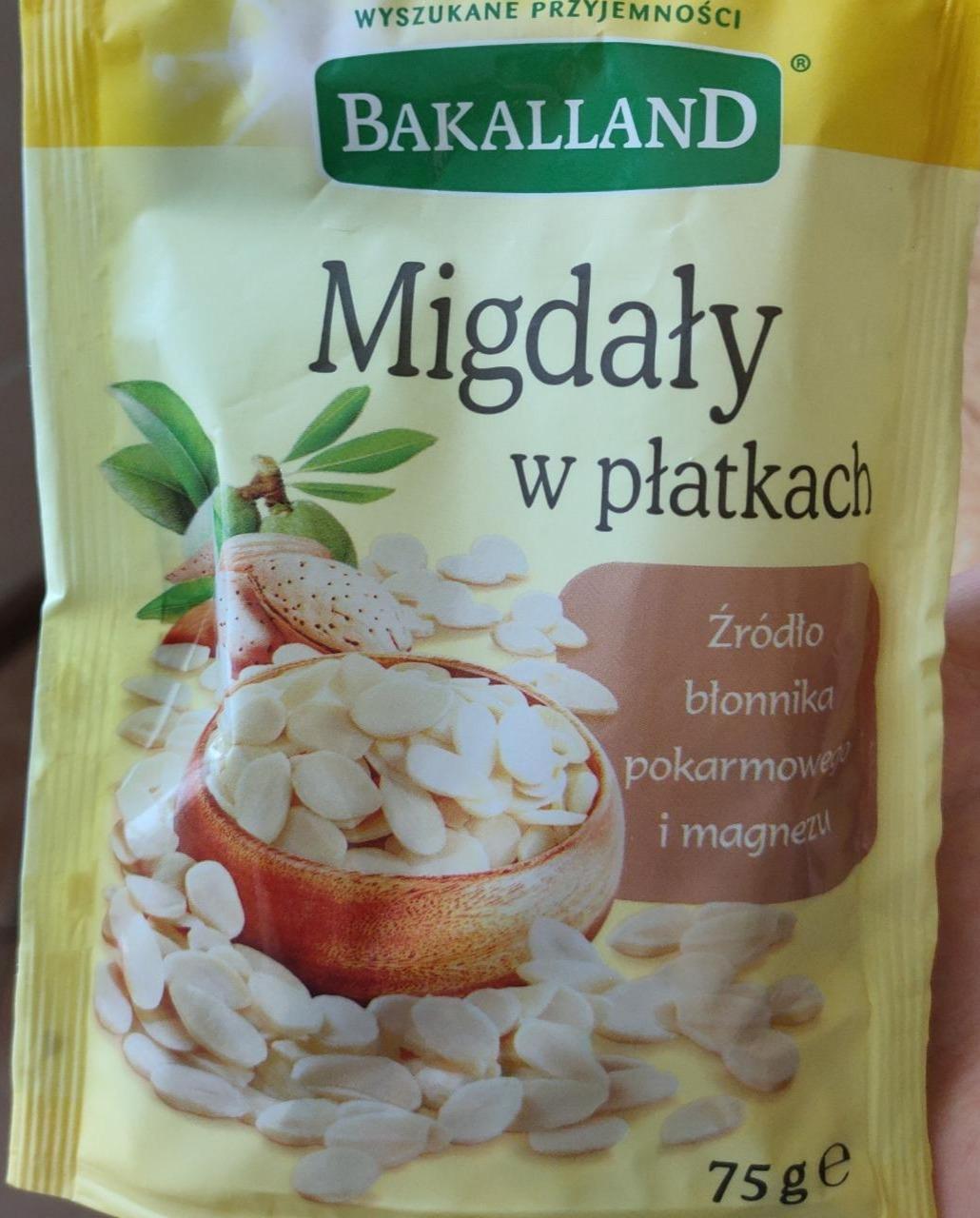 Zdjęcia - Bakalland Migdały orzechy w płatkach 75 g