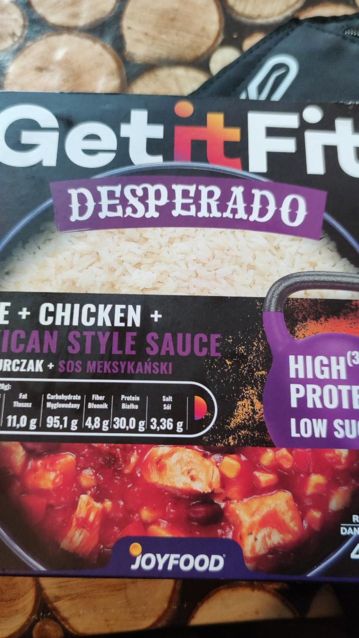 Zdjęcia - Get it Fit Desperado Ryż + kurczak + sos meksykański 420 g