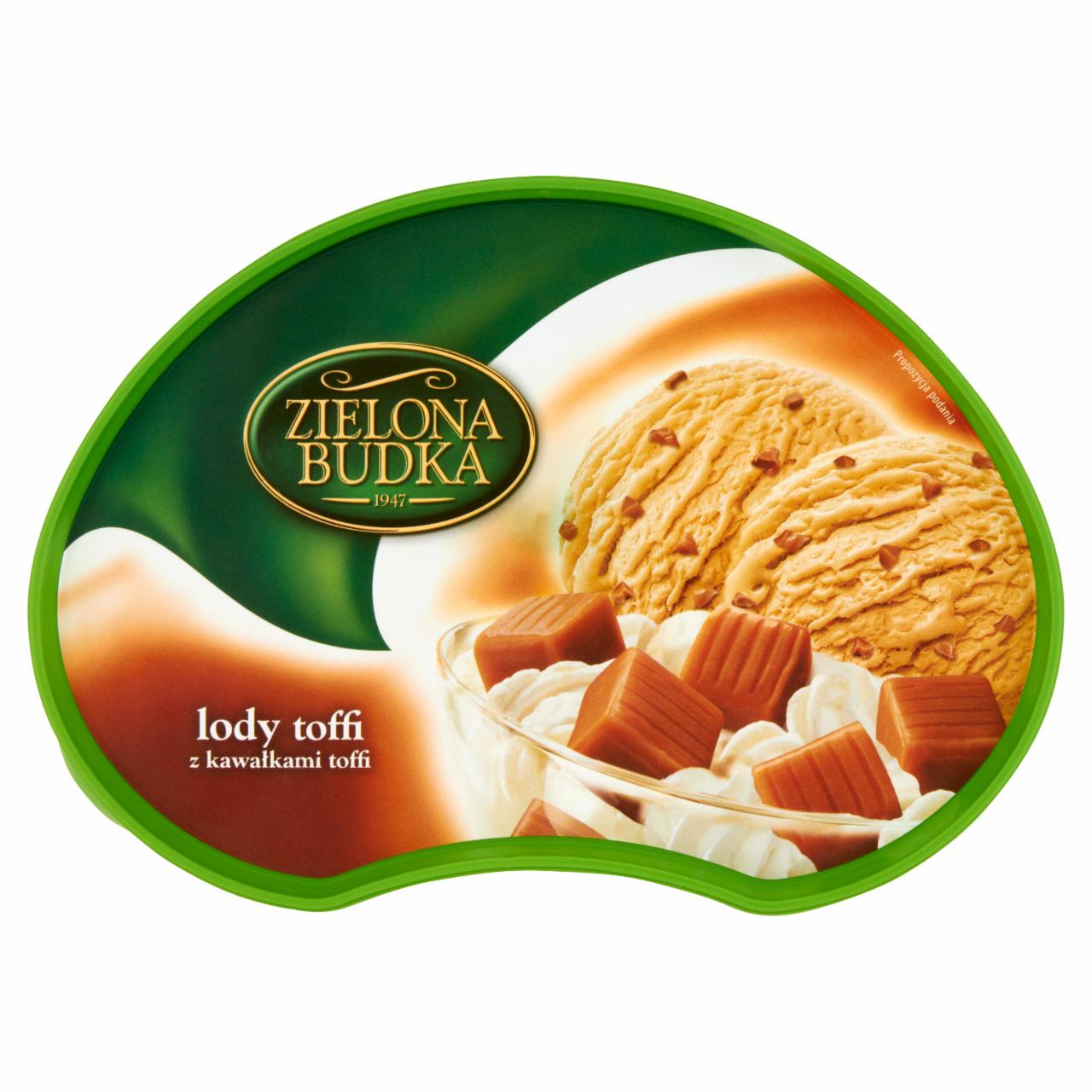 Zdjęcia - Zielona Budka Lody toffi z kawałkami toffi 1000 ml