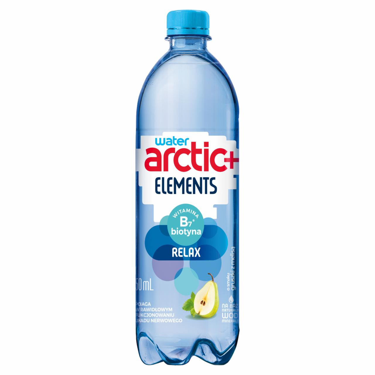 Zdjęcia - Arctic+ Elemens Relax Napój niegazowany o smaku gruszki z melisą wzbogacony biotyną 750 ml