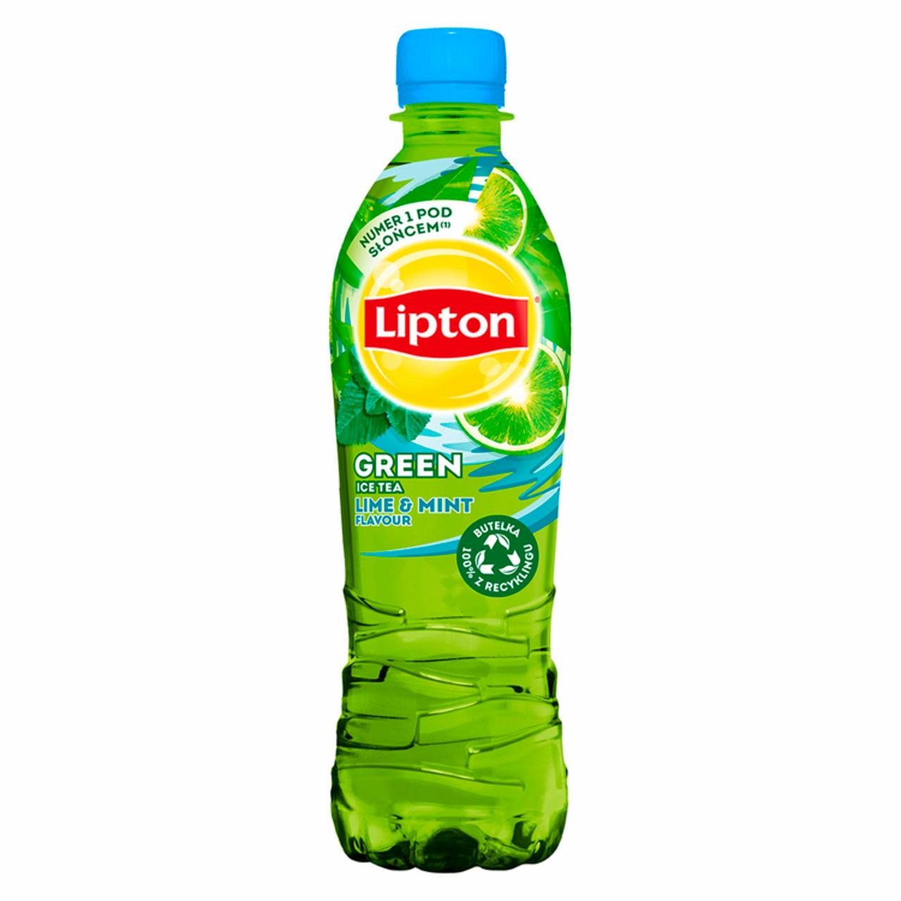 Zdjęcia - Lipton Ice Tea Green Lime & Mint Napój niegazowany 500 ml