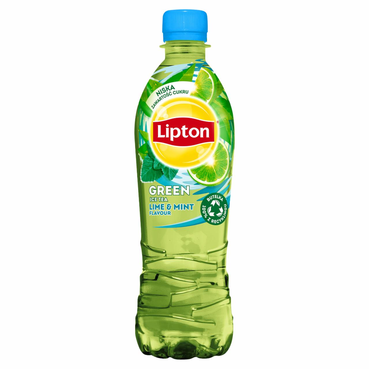 Zdjęcia - Lipton Ice Tea Green Lime & Mint Napój niegazowany 500 ml