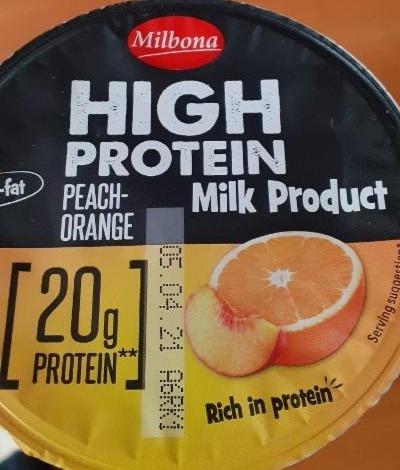 Zdjęcia - High Protein peach orange Milbona