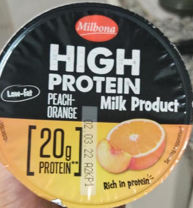 Zdjęcia - High Protein peach orange Milbona