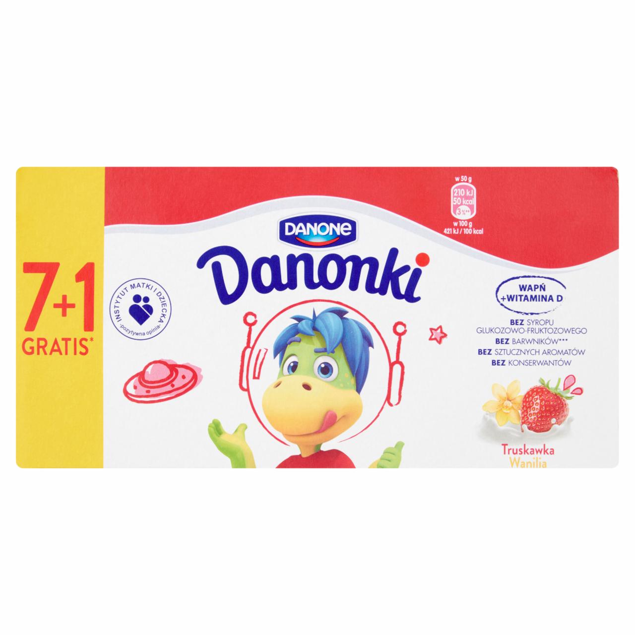 Zdjęcia - Danone Danonki malina banan Twarożek 400 g (8 sztuk)