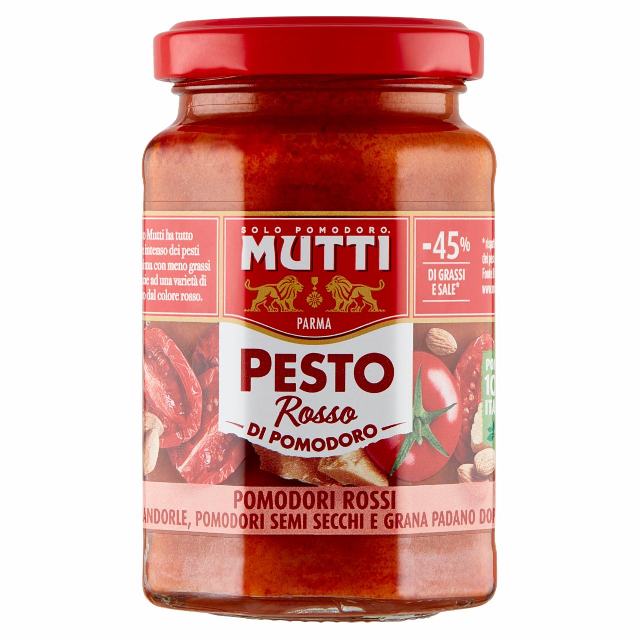 Zdjęcia - Mutti Pesto Rosso Sos pomidorowy 180 g