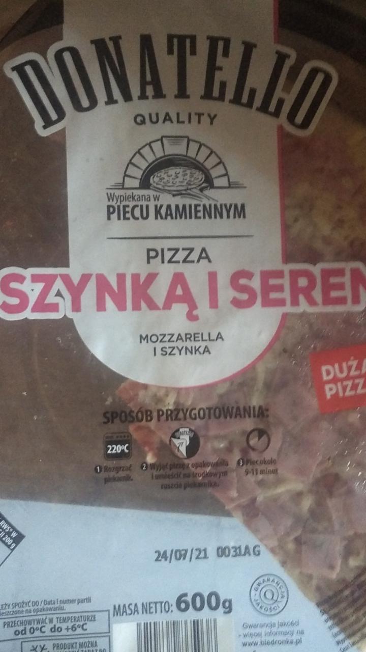Zdjęcia - pizza ser z szynką donatelo