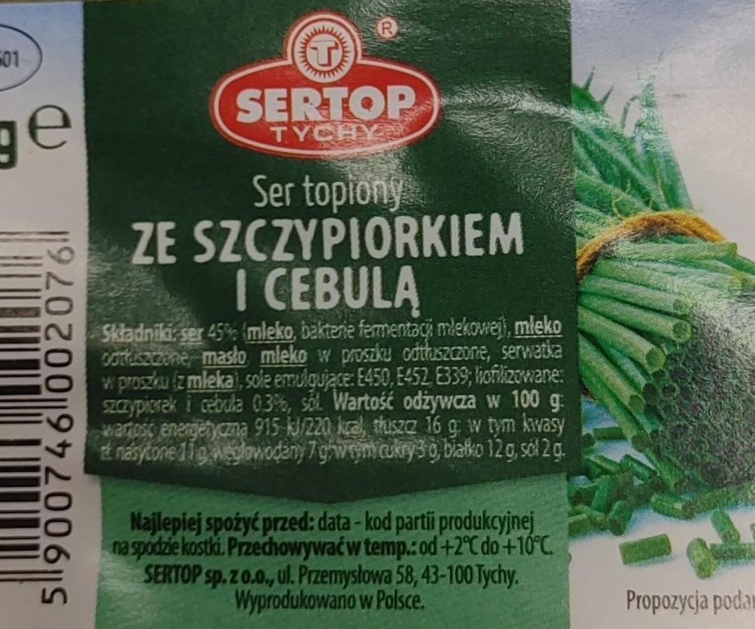 Zdjęcia - Ser topiony ze szczypiorkiem i cebulą Sertop Tychy