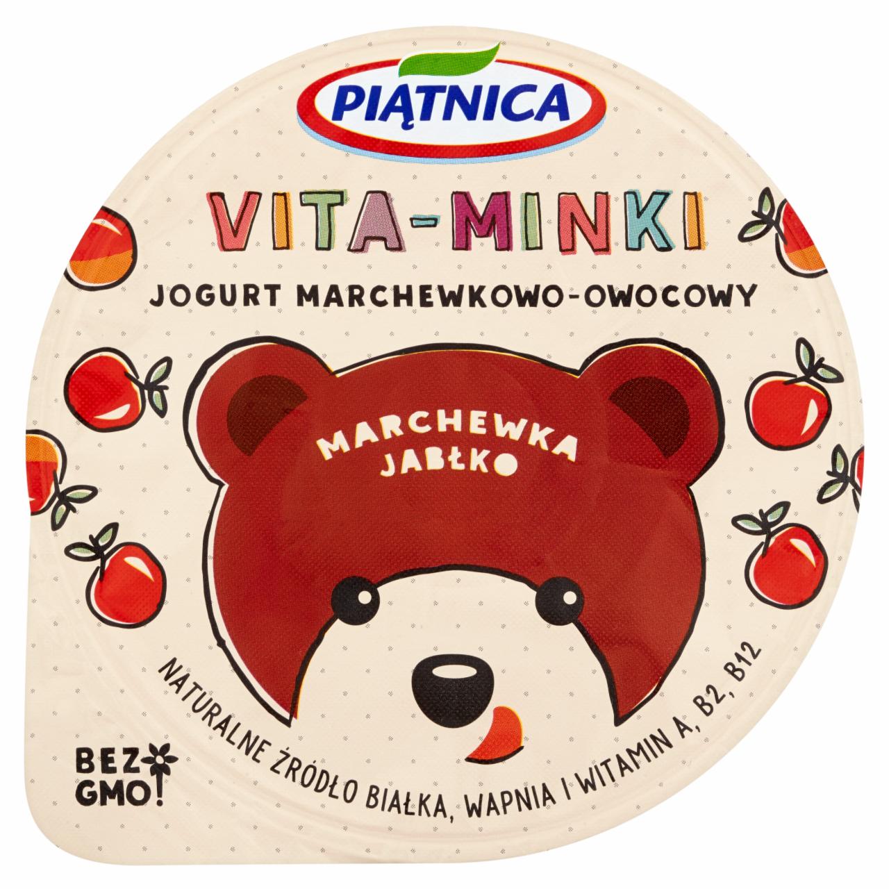 Zdjęcia - Piątnica Vita-Minki Jogurt marchewka jabłko 125 g