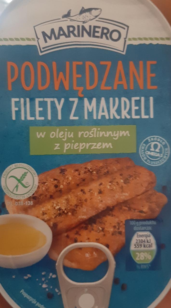 Zdjęcia - Podwędzane filety z makreli w oleju roślinnym z pieprzem Marinero