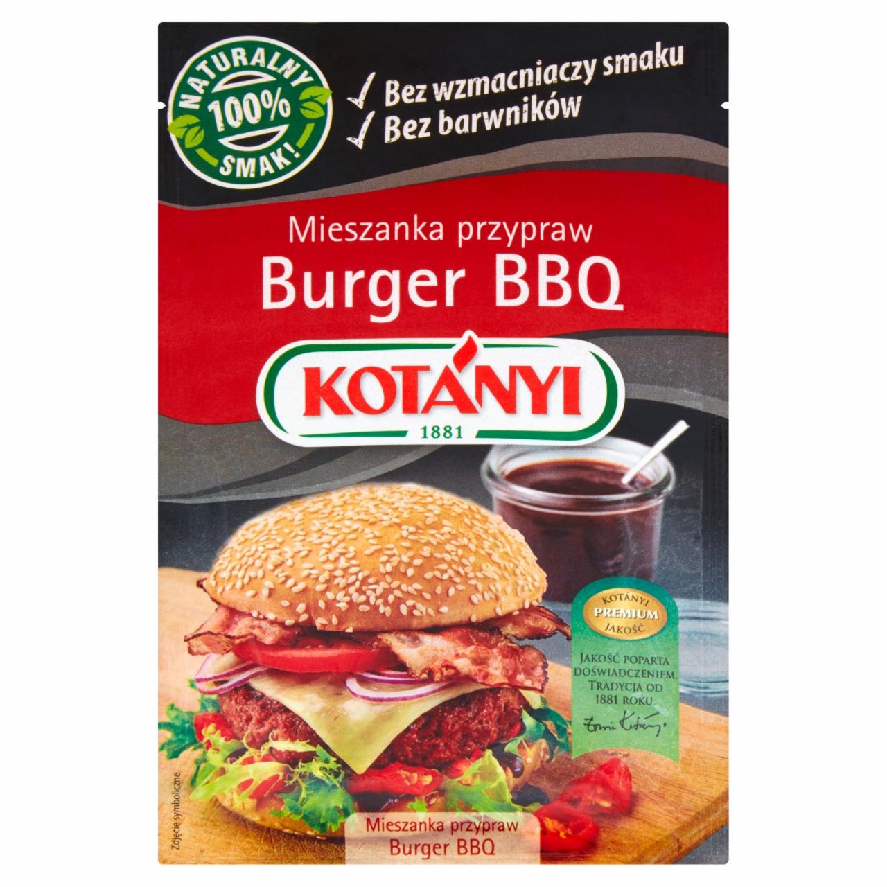 Zdjęcia - Kotányi Burger BBQ mieszanka przyprawowa 25 g