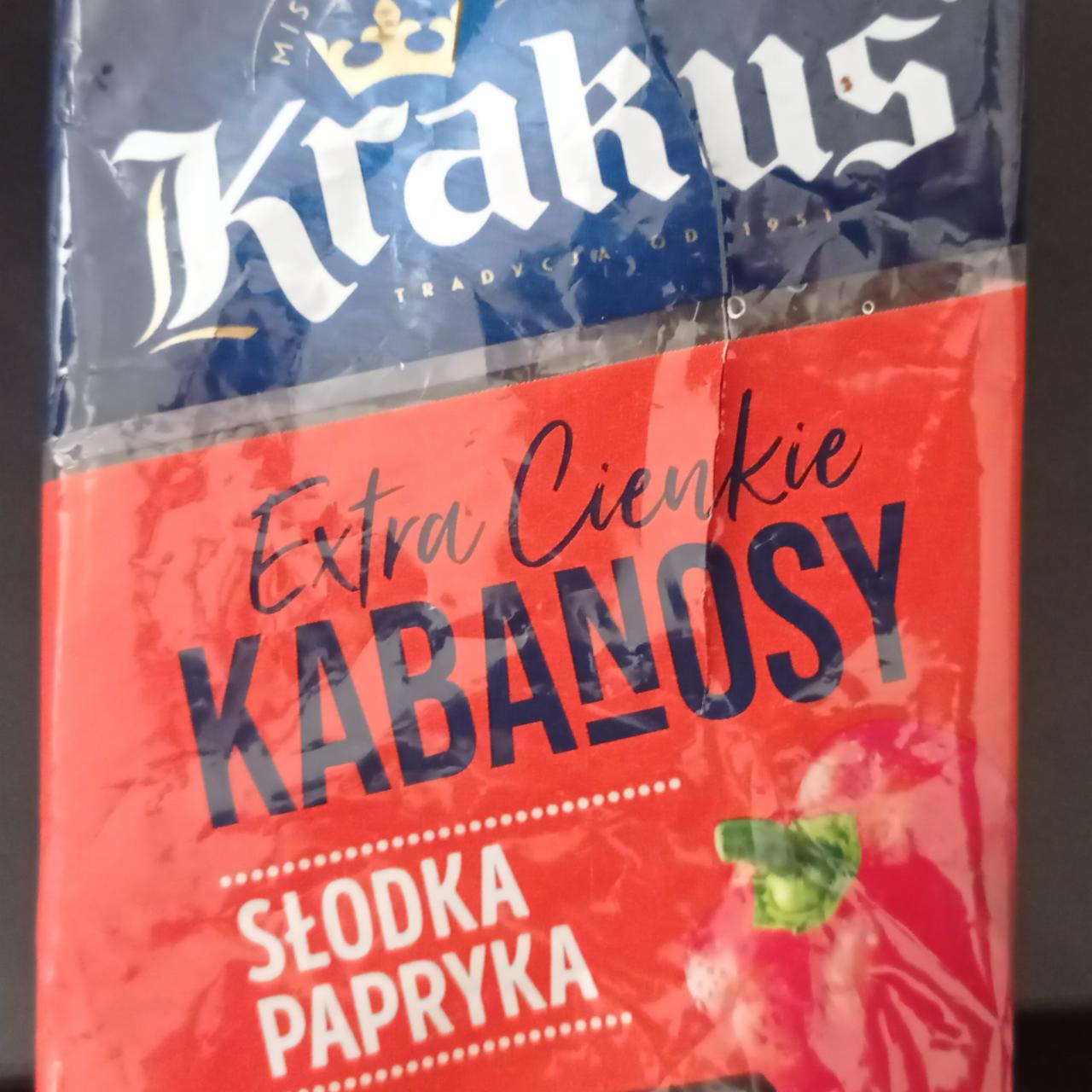 Zdjęcia - Kabanosy extra cienkie słodka papryka Krakus