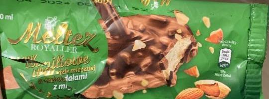 Zdjęcia - Meltez Royaller lody waniliowe w czekoladzie z migdałami