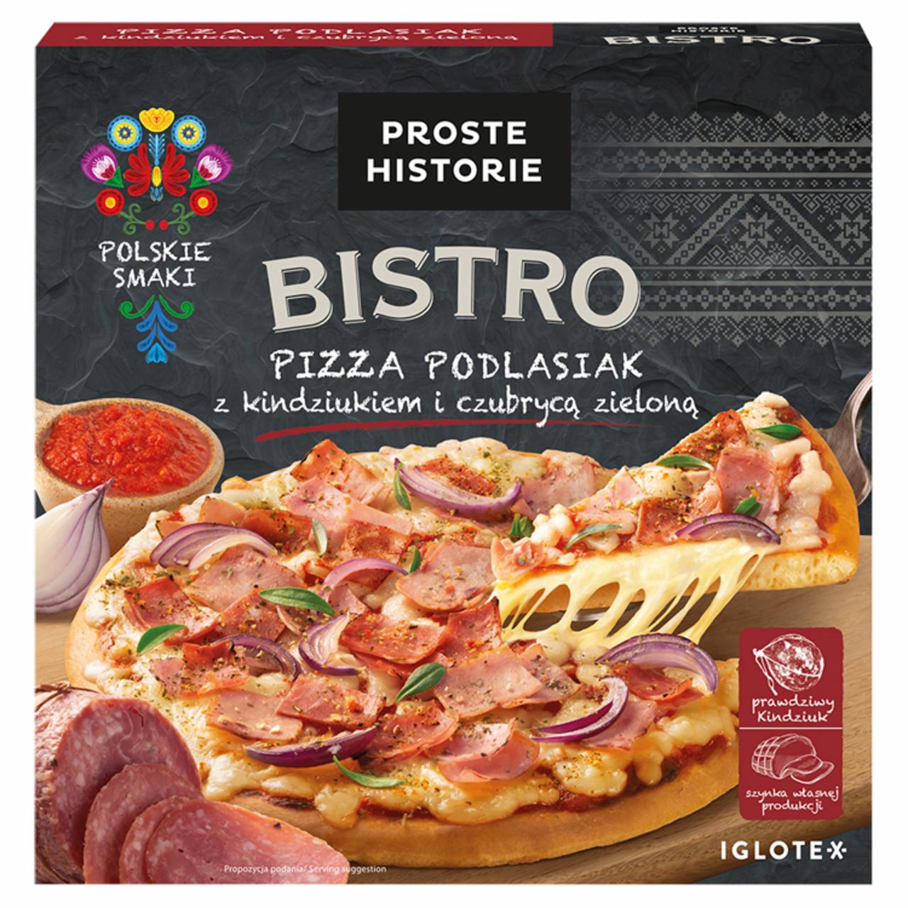 Zdjęcia - PROSTE HISTORIE Bistro Pizza podlasiak z kindziukiem i czubrycą zieloną 395 g 